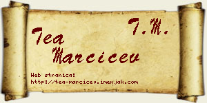 Tea Marčićev vizit kartica